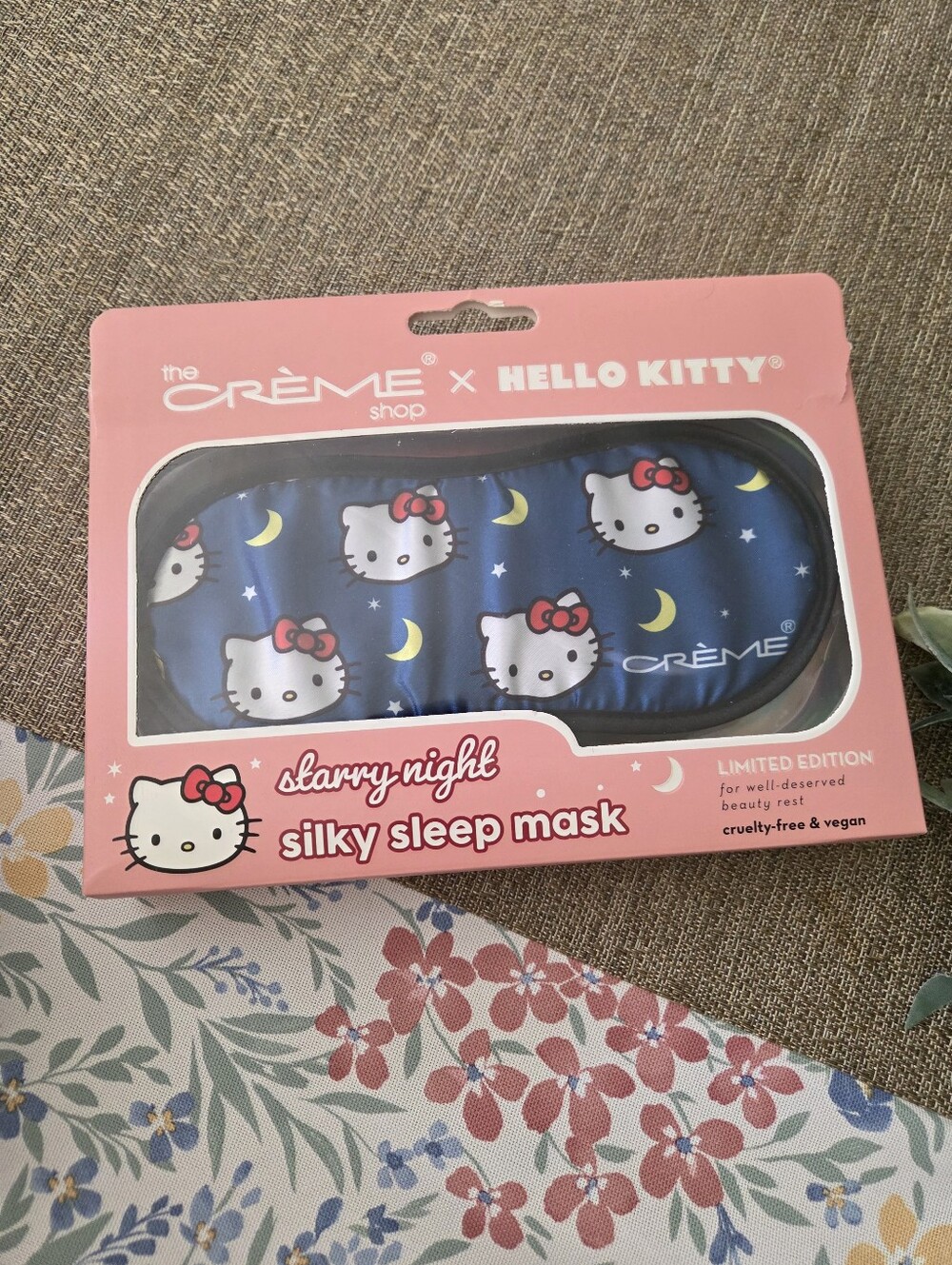 The Creme Shop Hello Kitty Navy Moon & Stars Silky Sleep Mask